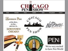 Tablet Screenshot of chicagopenshow.com
